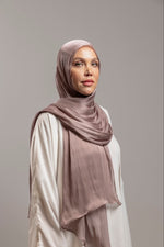 Load image into Gallery viewer, Organza Hijab | Brown