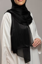 Charger l'image dans la visionneuse de galerie, Organza Hijab | Black
