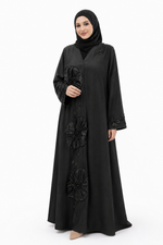 Load image into Gallery viewer, Ophelia Royal Black Abaya