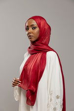 Load image into Gallery viewer, Organza Hijab | Red