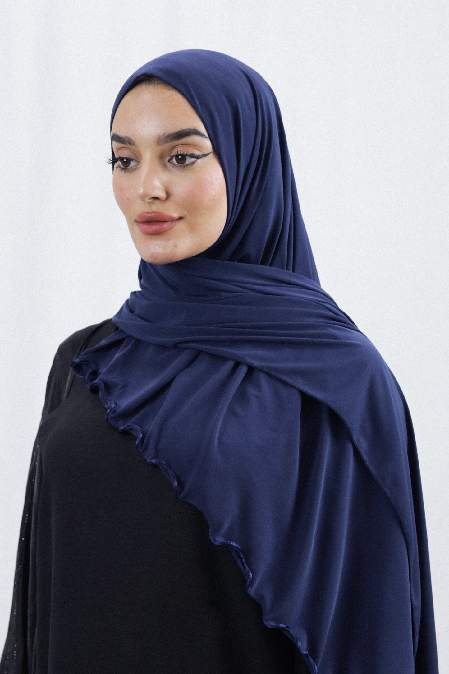 Ruffle Hijab | Royal Blue