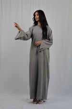 Load image into Gallery viewer, Linen Pocket Abaya | Breige