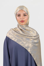 Load image into Gallery viewer, Luxury Hijab | Golden Gray