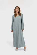 Load image into Gallery viewer, Pleated Dress | Soft Blue