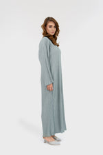 Load image into Gallery viewer, Pleated Dress | Soft Blue