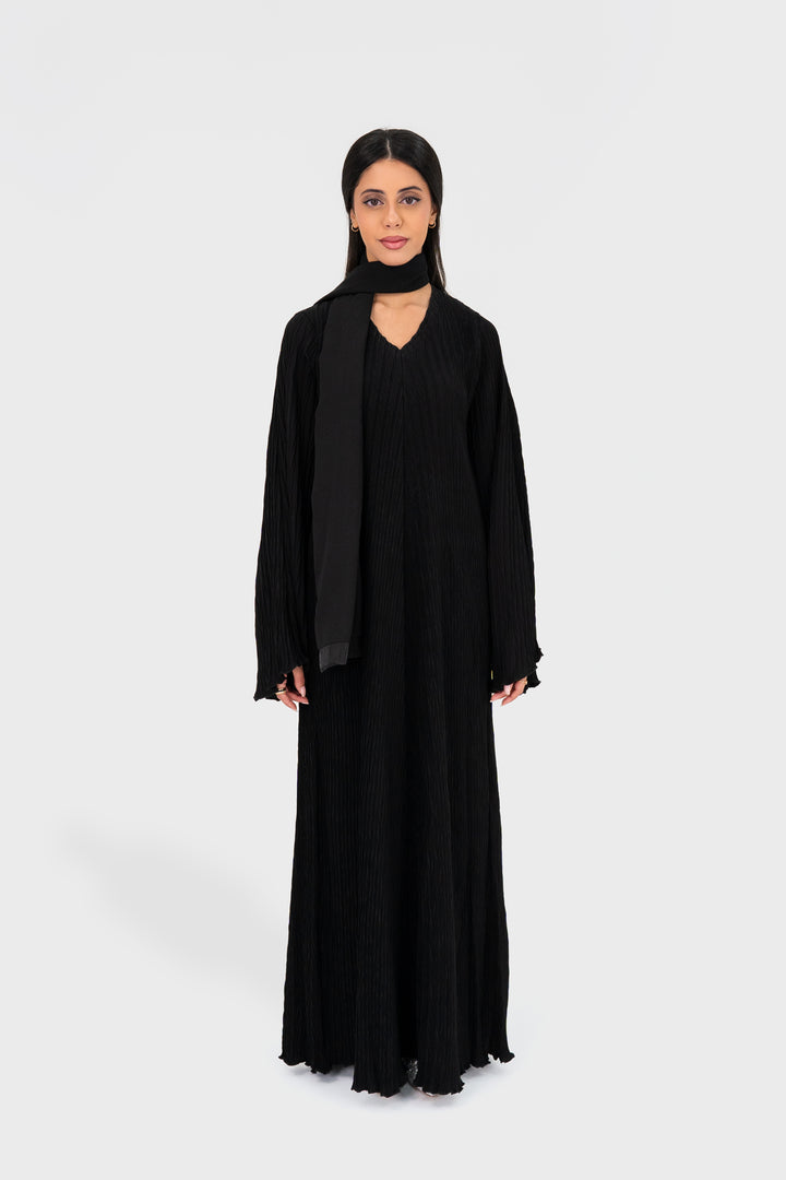 Plisseekleid | SCHWARZ