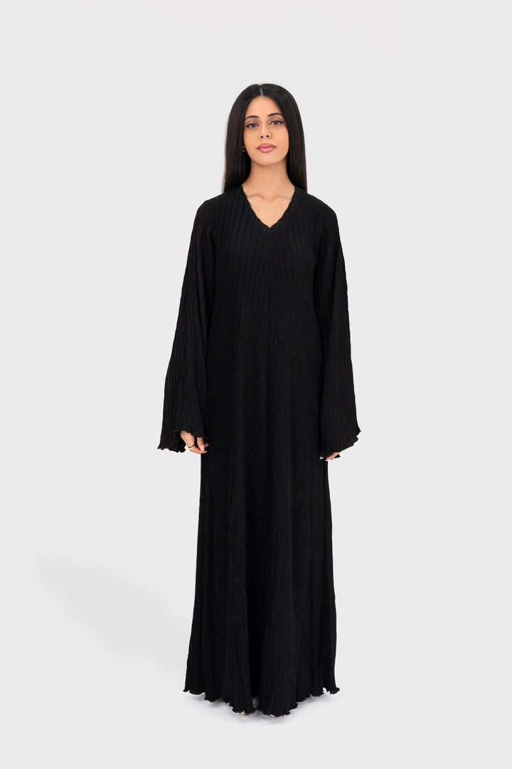 Plisseekleid | SCHWARZ