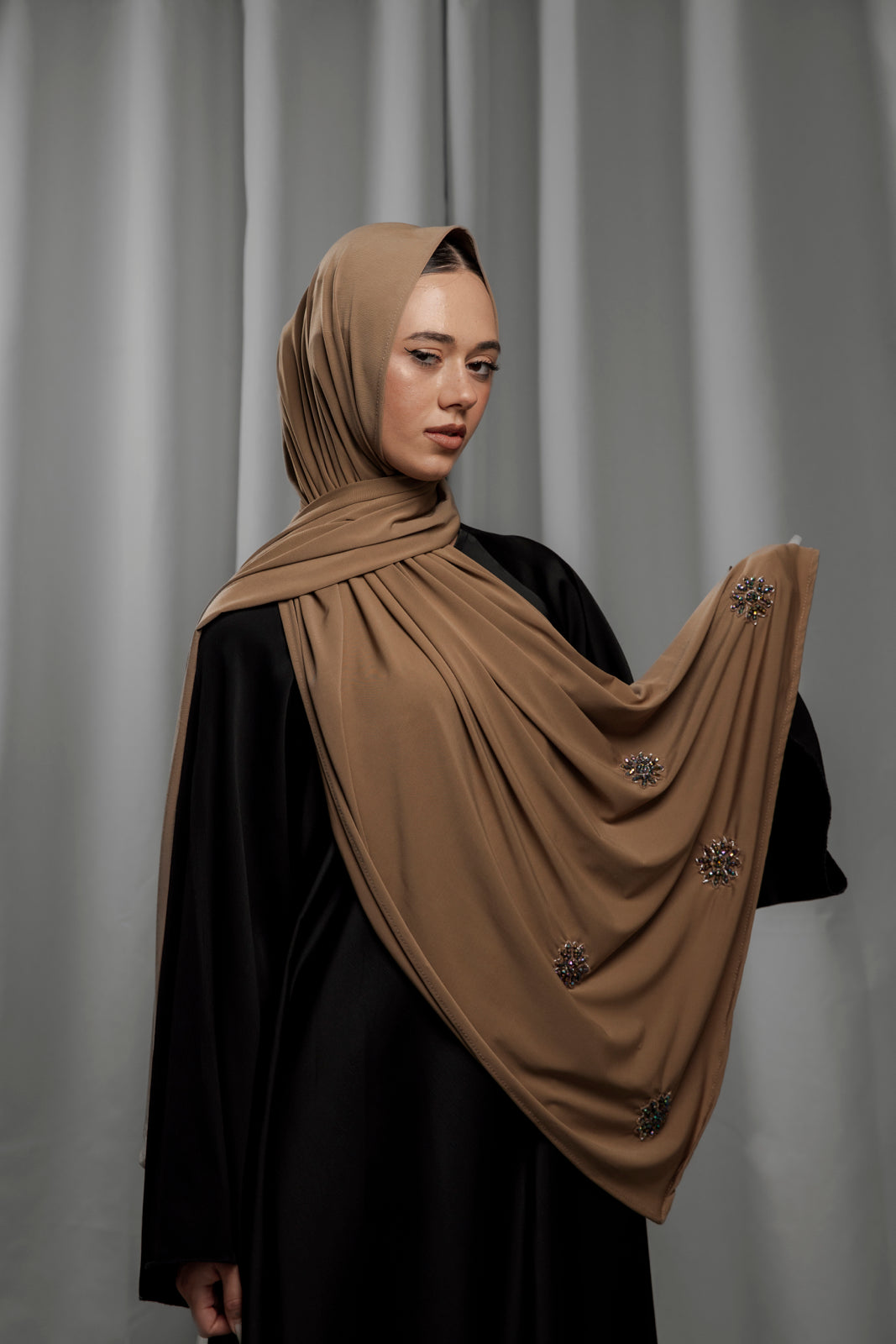 Premium Jersey Diamond - Mocha Diamond