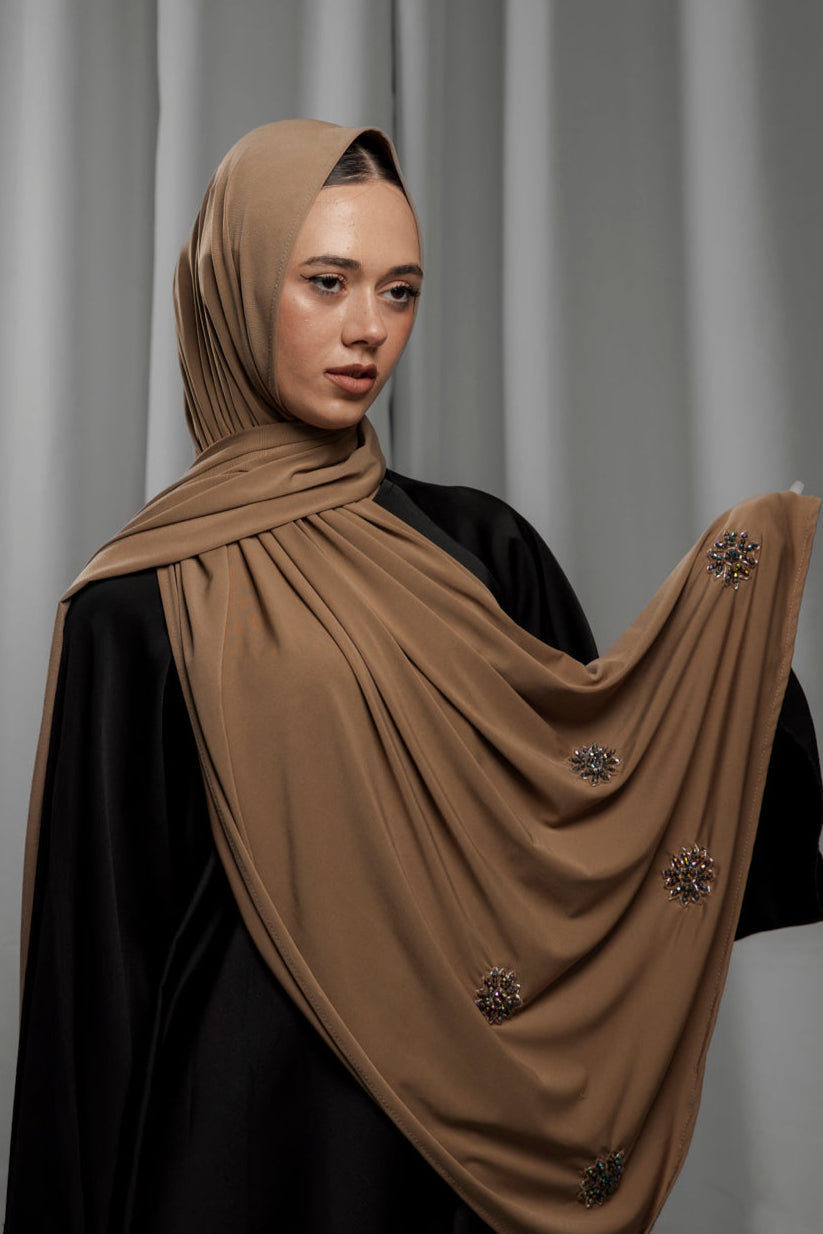 Premium Jersey Diamond - Mocha Diamond
