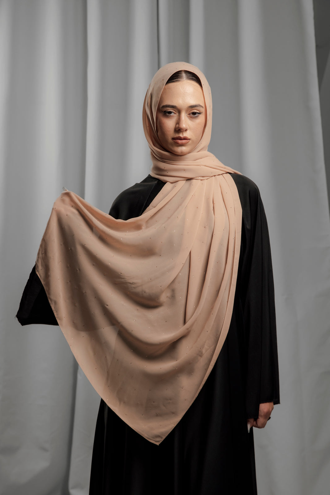 Chiffon Diamond - Caramel Nude