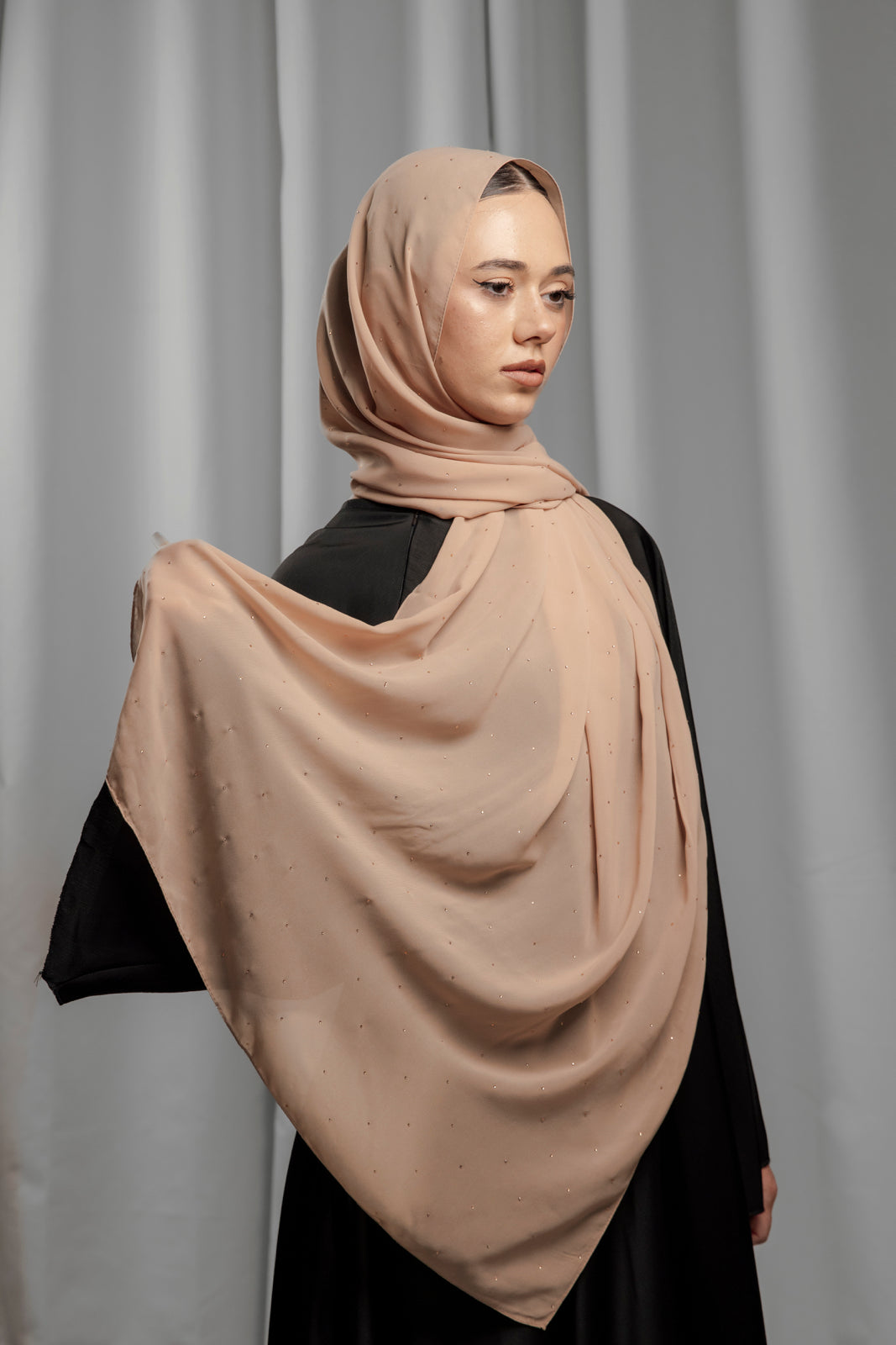 Chiffon Diamond - Caramel Nude