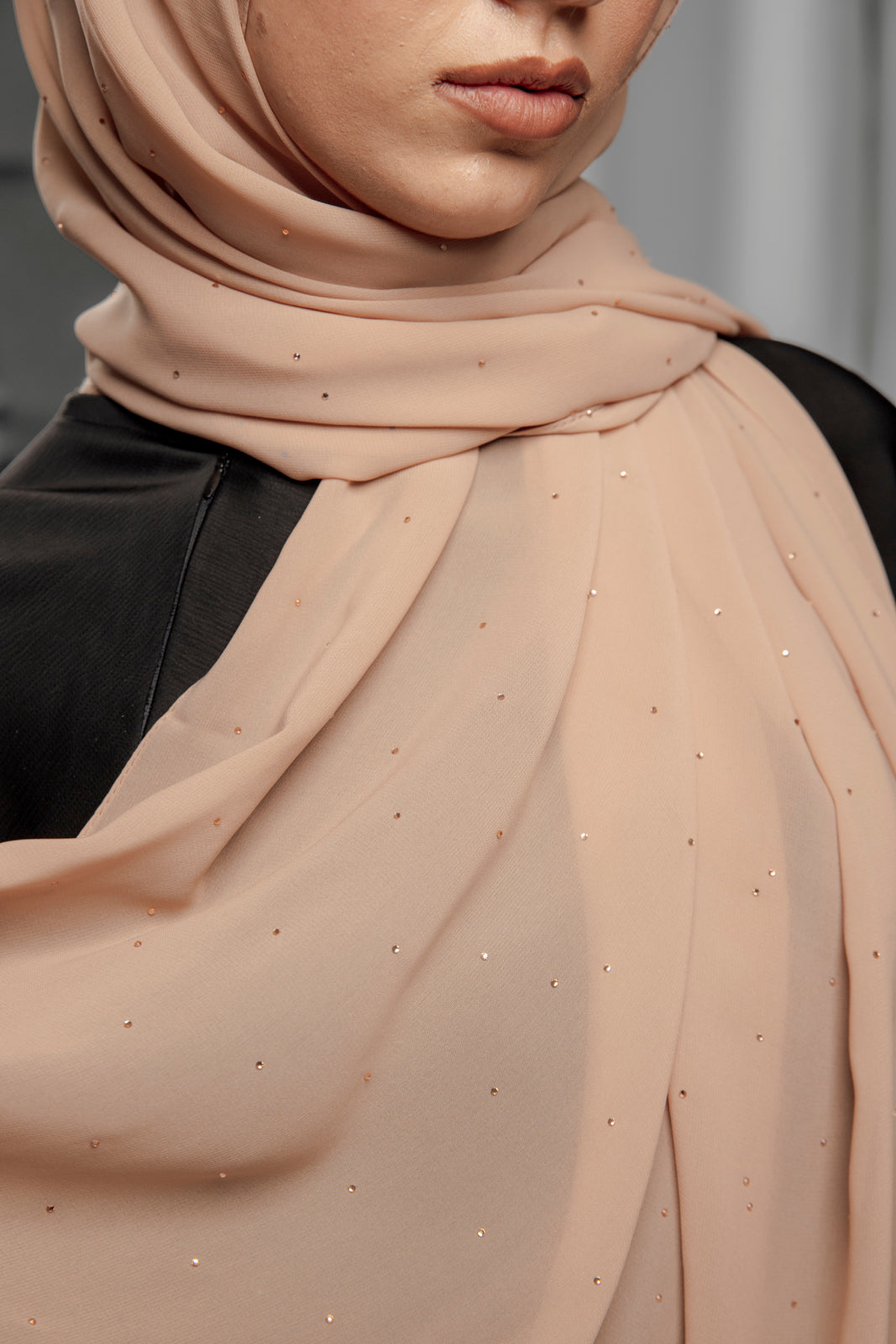Chiffon Diamond - Caramel Nude