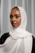 Charger l'image dans la visionneuse de galerie, Chiffon Diamond | Pearl White