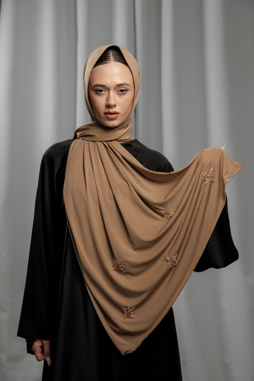 Premium Jersey Handmade Diamond - Mocha Brown
