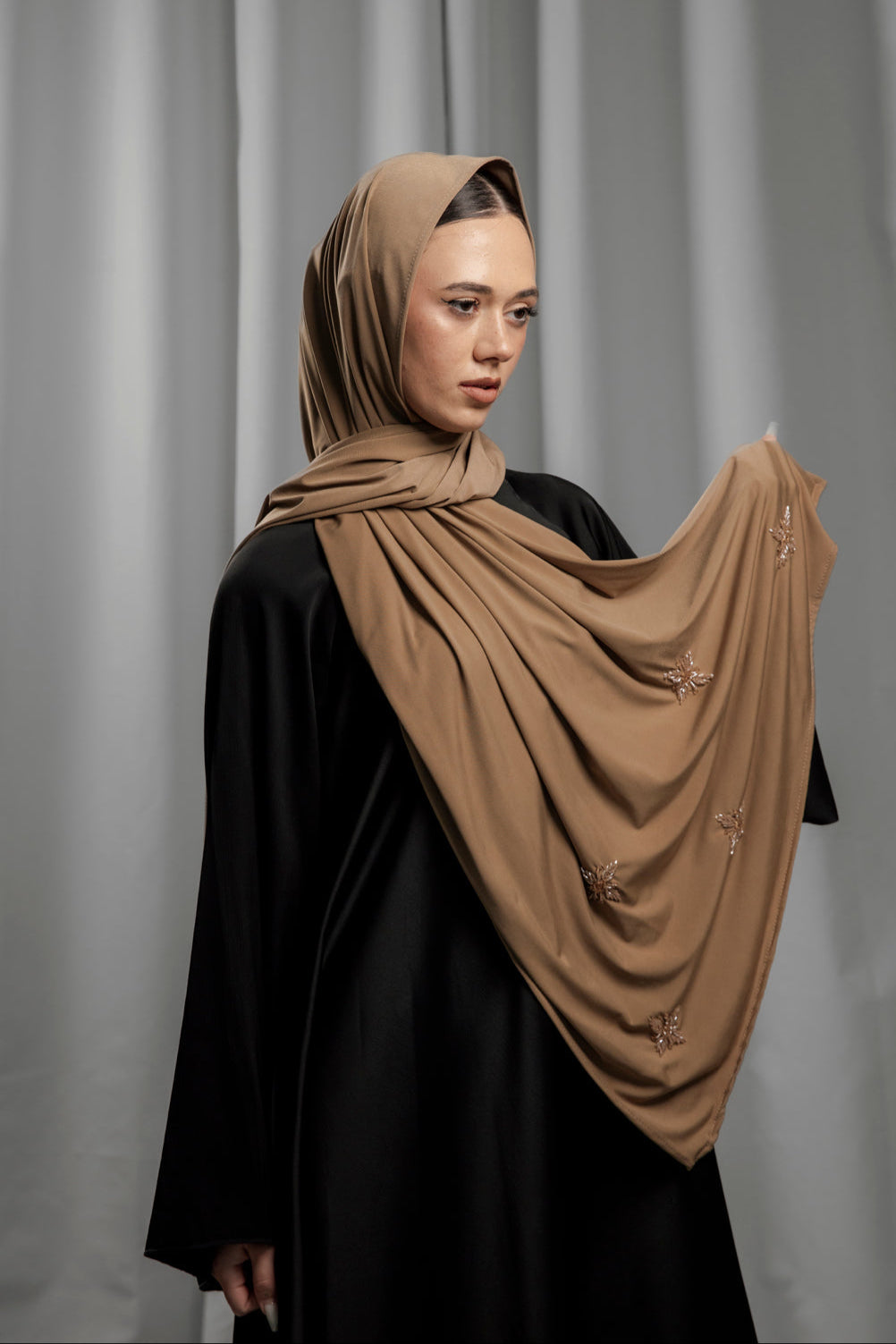 Premium Jersey Handmade Diamond - Mocha Brown