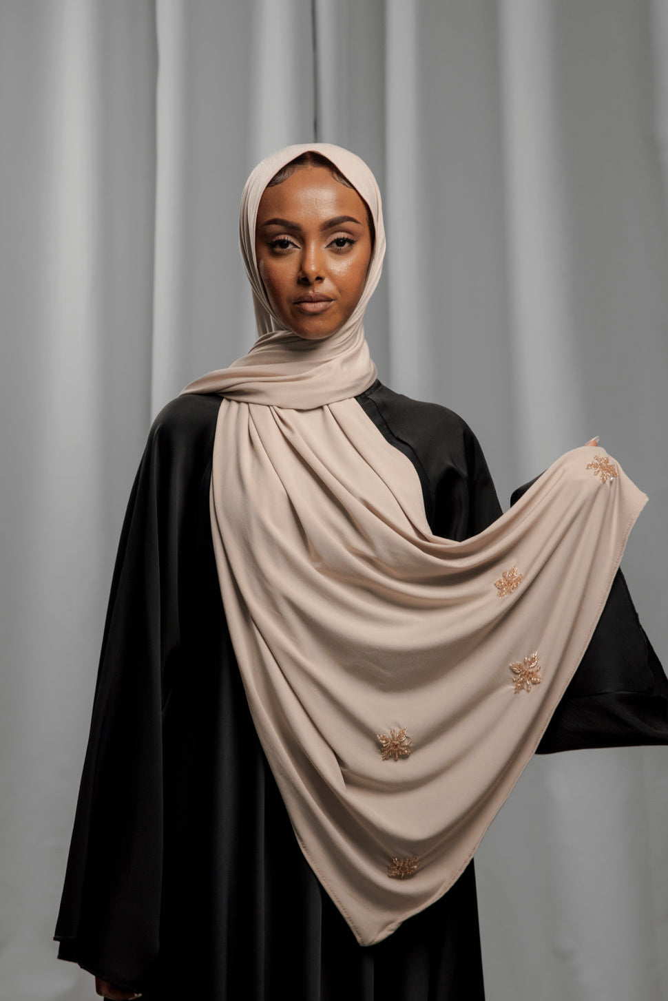 Premium Jersey Handmade Diamond - Champagne Beige