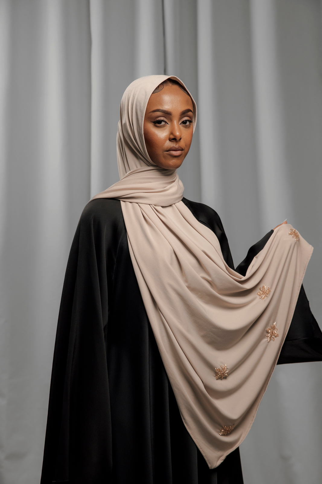 Premium Jersey Handmade Diamond - Champagne Beige