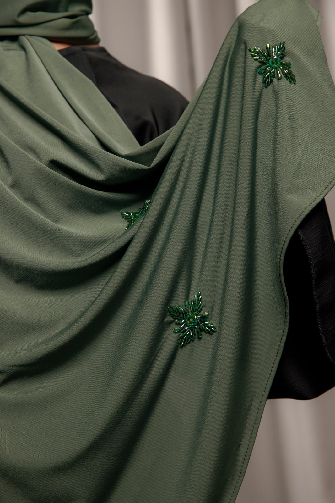Premium Jersey Handmade Diamond - Olive Emerald