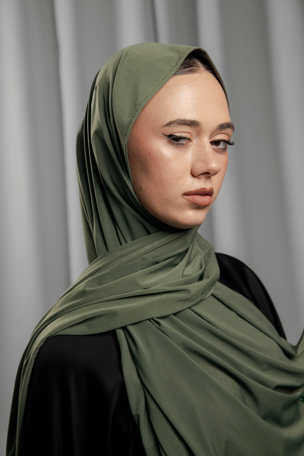 Premium Jersey Handmade Diamond - Olive Emerald