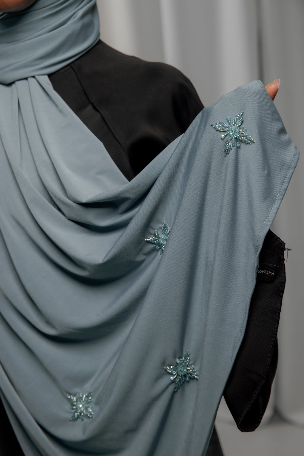 Premium Jersey Handmade Diamond - Steel Blue