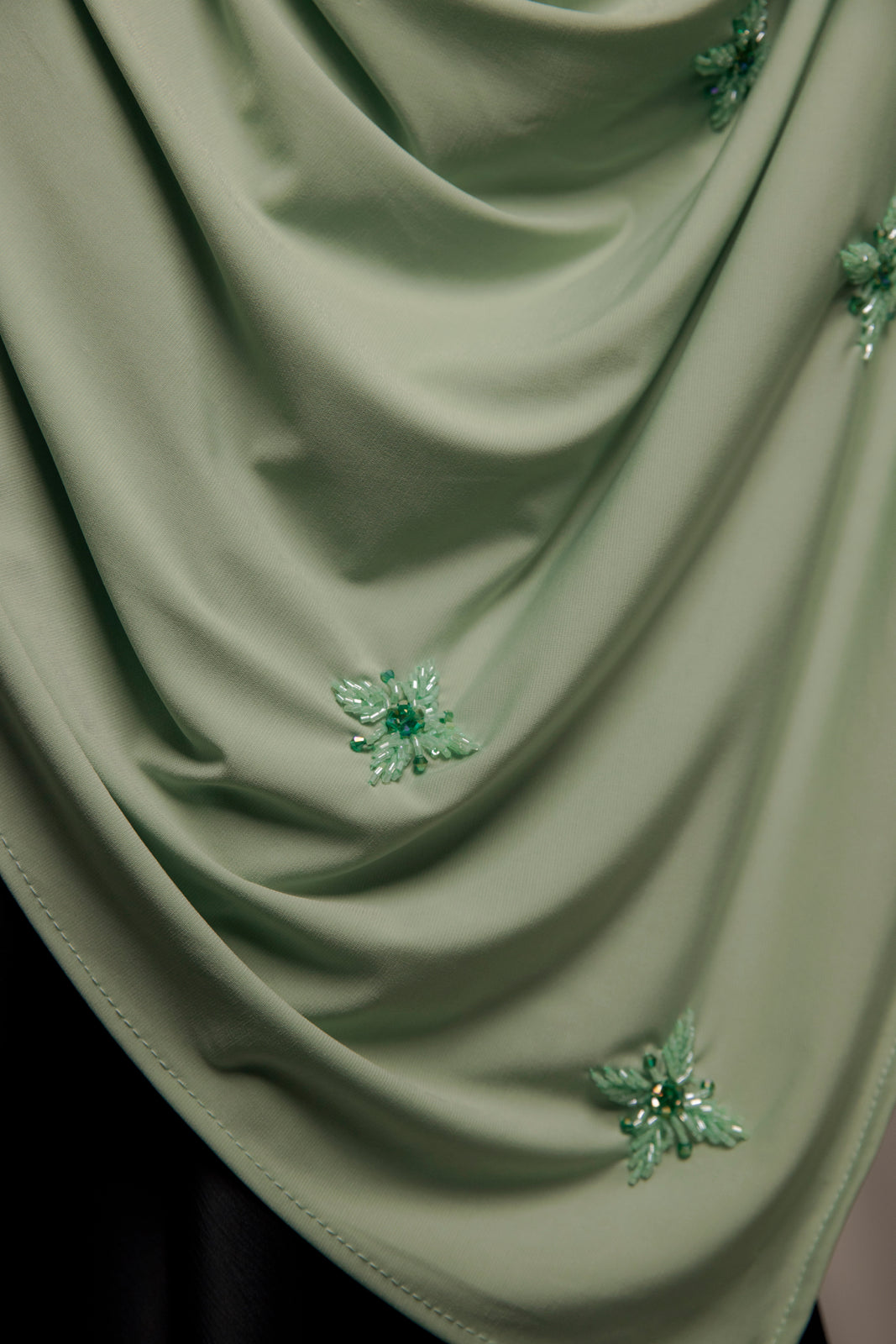 Premium Jersey Handmade Diamond - Sage Green