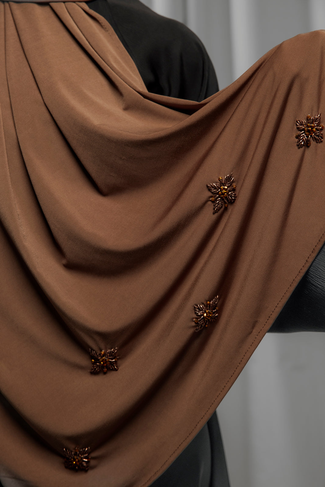 Premium Jersey Handmade Diamond - Chocolate Brown
