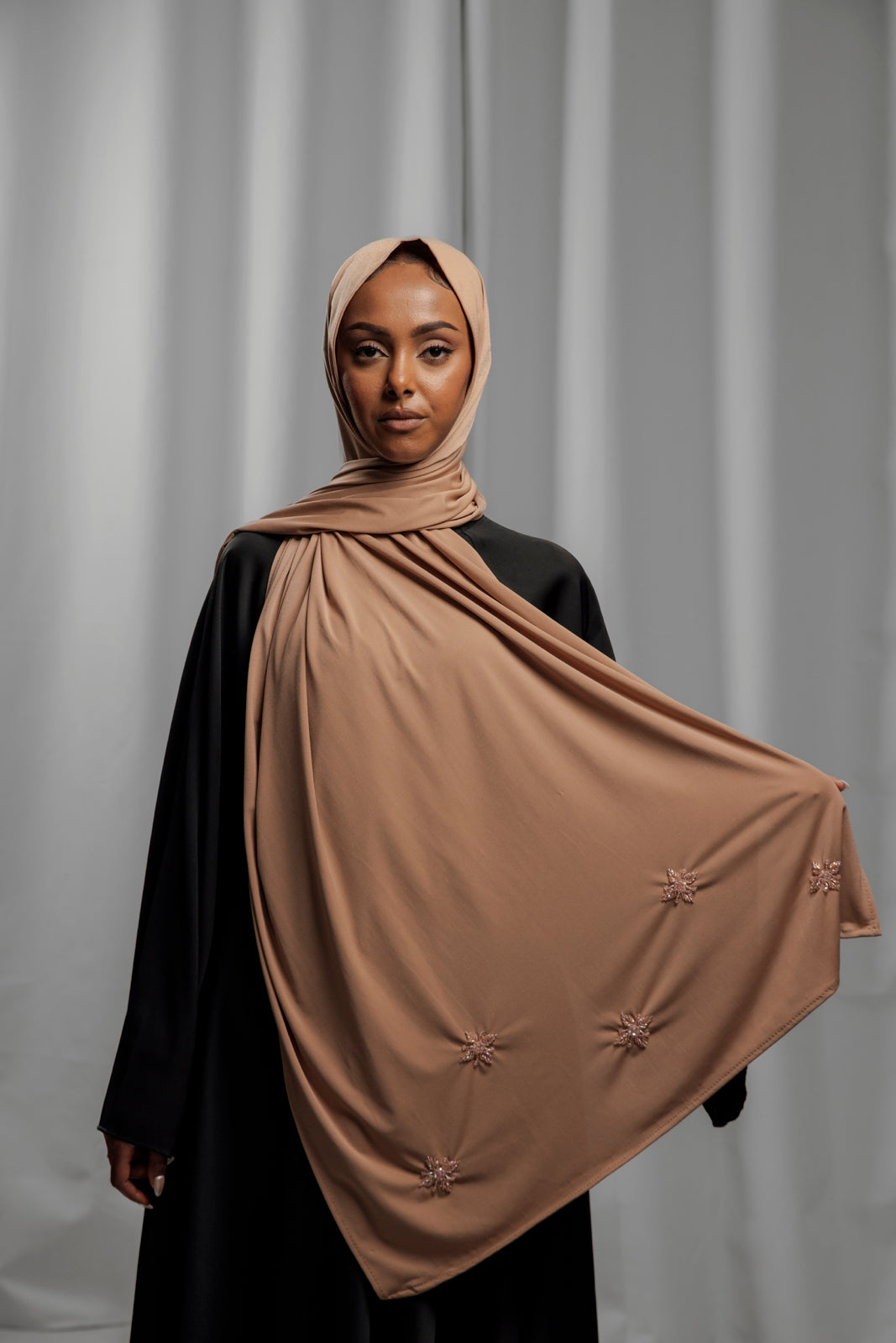 Premium Jersey Handmade Diamond - Caramel Latte