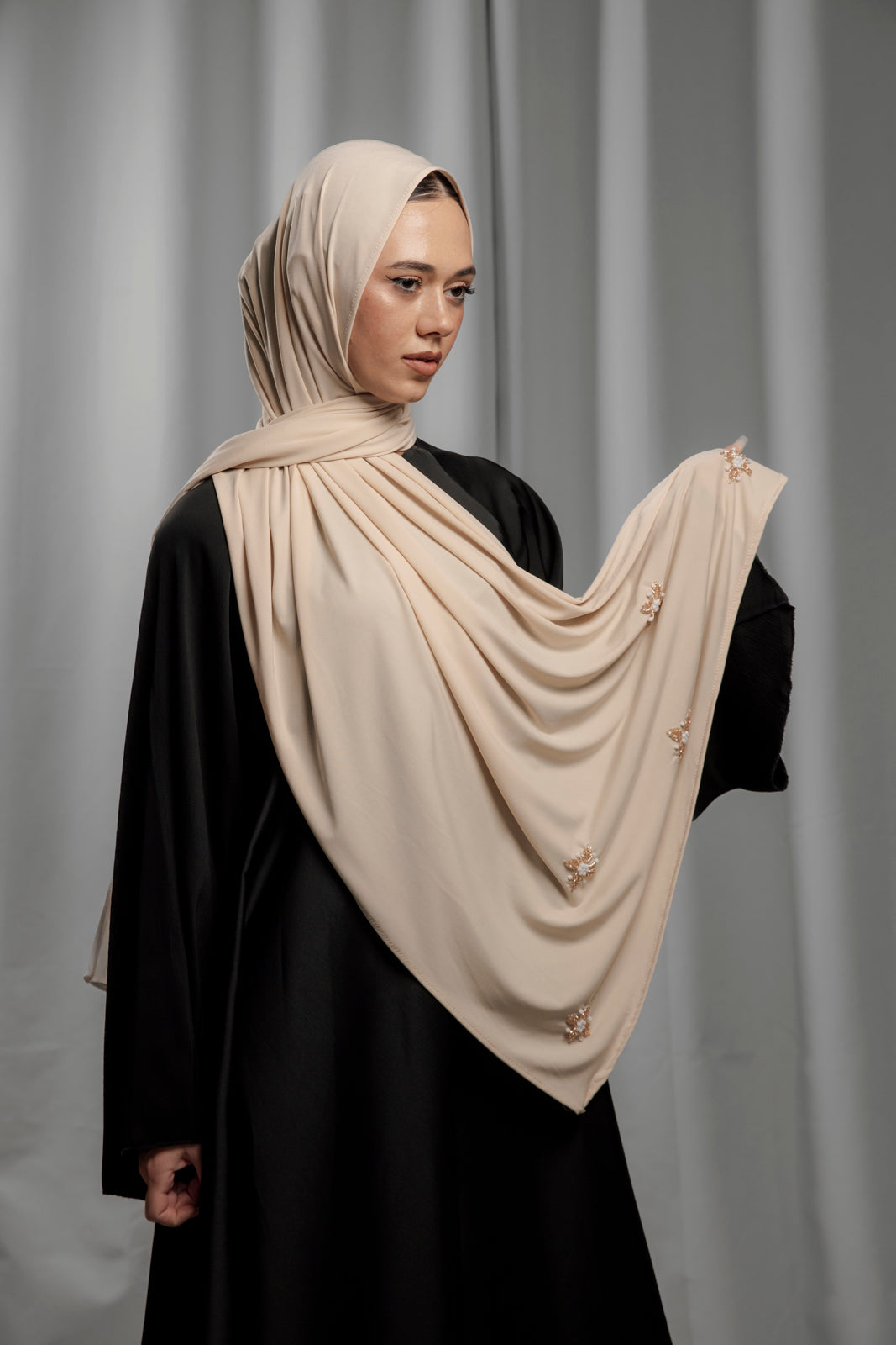 Premium Jersey Handmade Diamond - Vanilla Cream