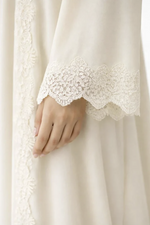 Charger l'image dans la visionneuse de galerie, Ophelia Grace Ivory Lace Abaya