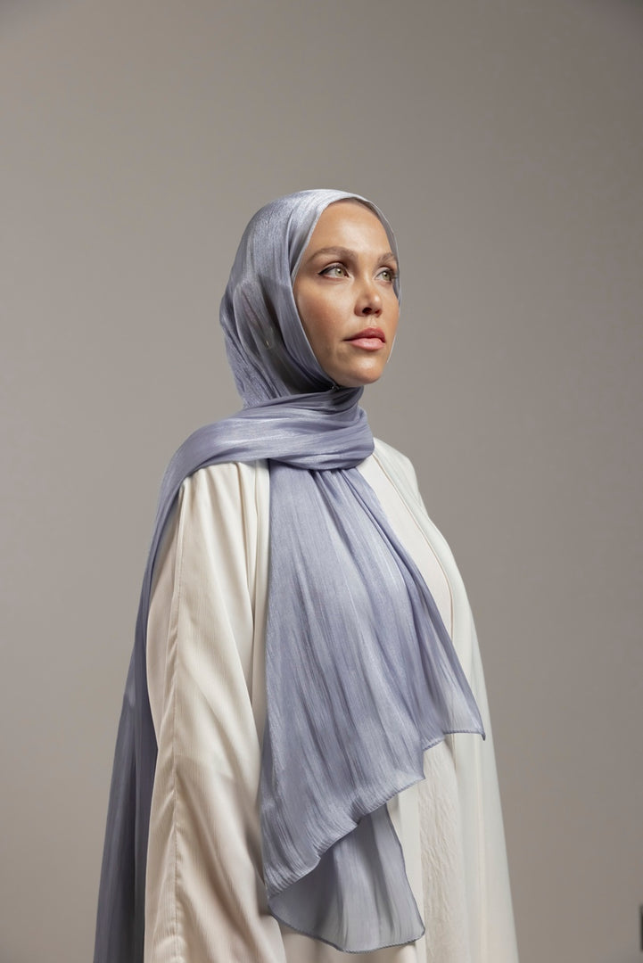 Organza Hijab | Carolina Blue