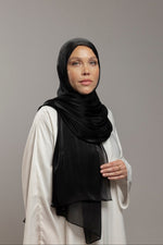 Load image into Gallery viewer, Organza Hijab | Black
