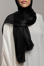 Load image into Gallery viewer, Organza Hijab | Black
