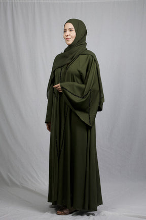 Black Diamond Abaya - Forest