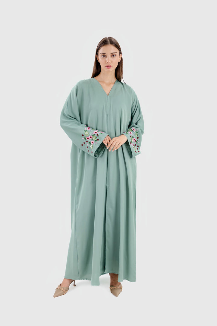 Wunder-Abaya | Salbeigrün