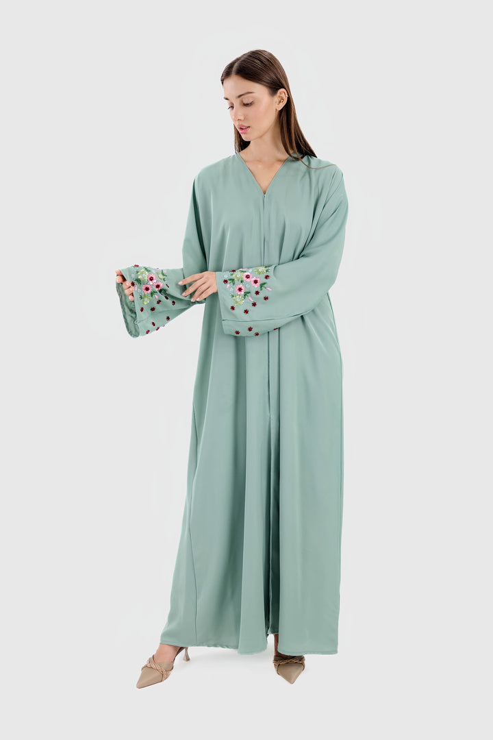 Wunder-Abaya | Salbeigrün