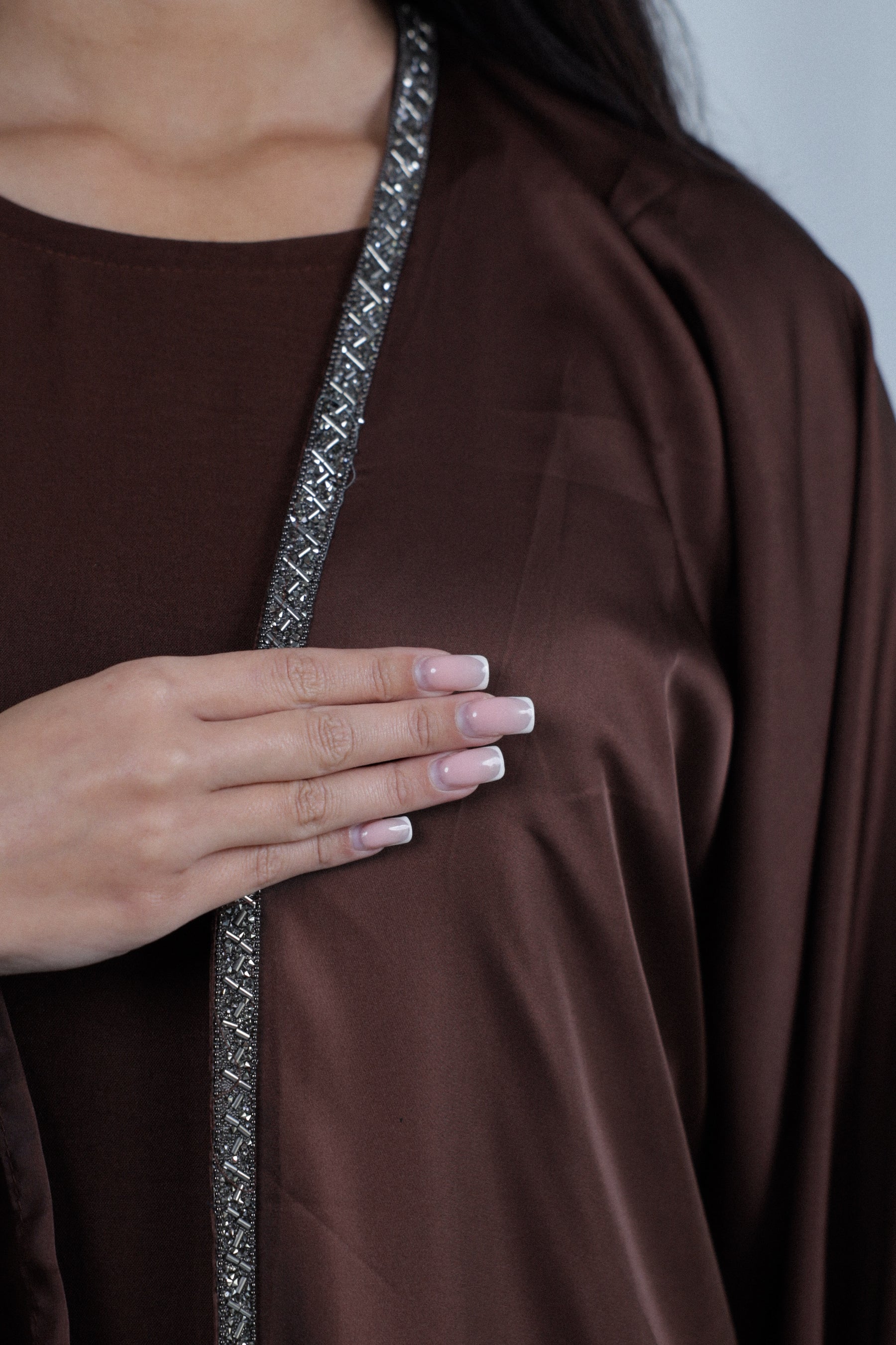 Dubai Finesse Abaya | Chocolate