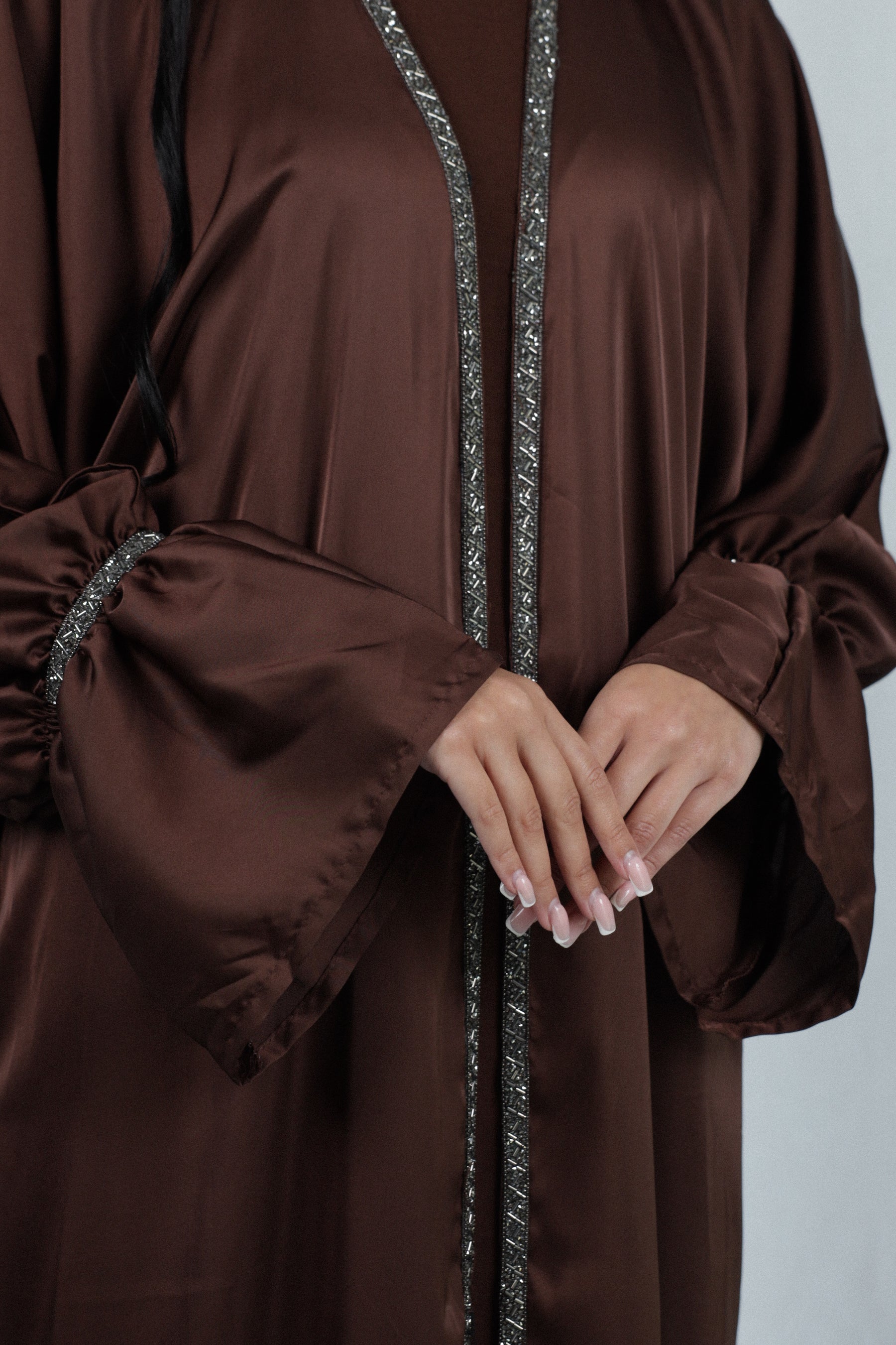 Dubai Finesse Abaya | Chocolate