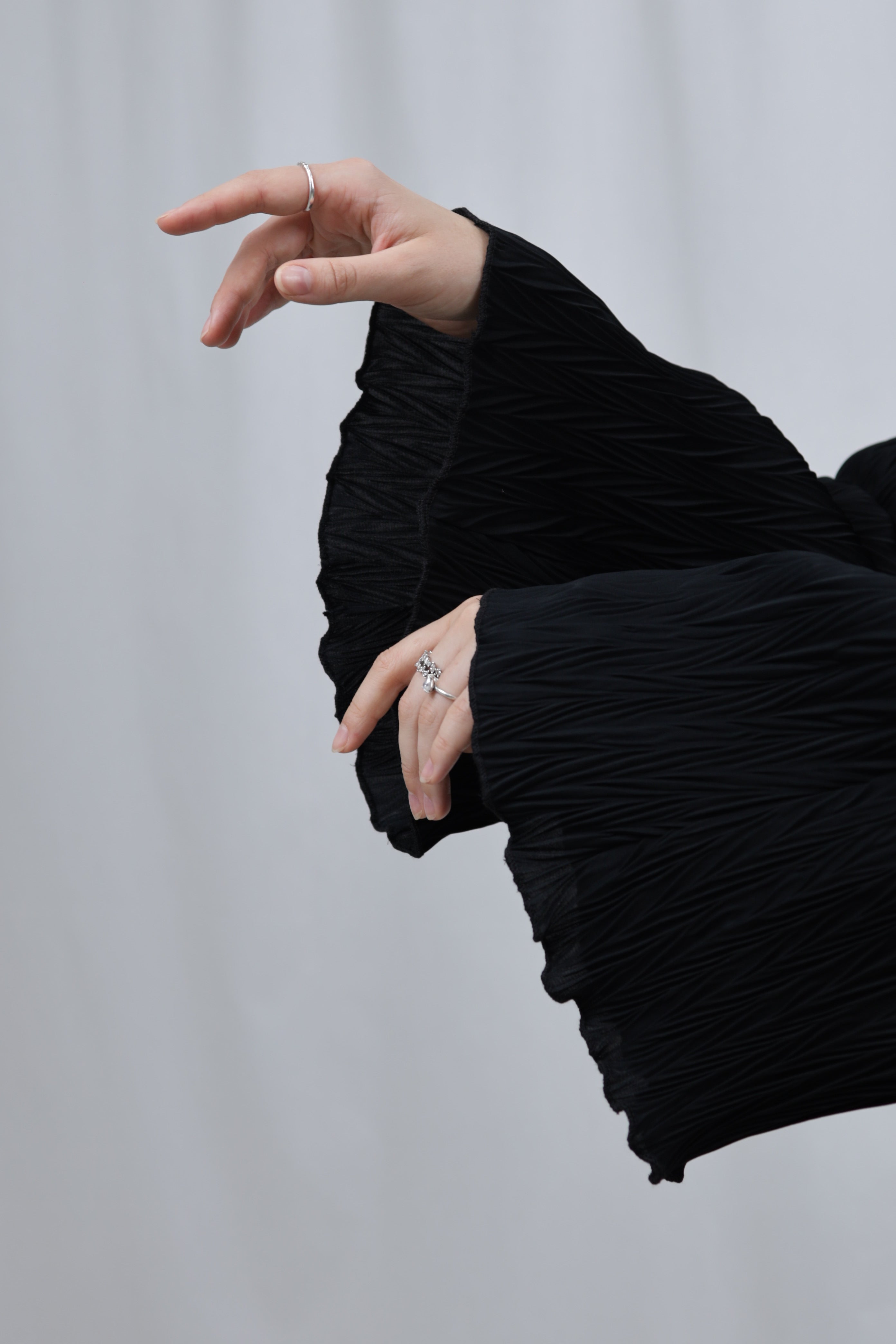 Pleated Dress - Black