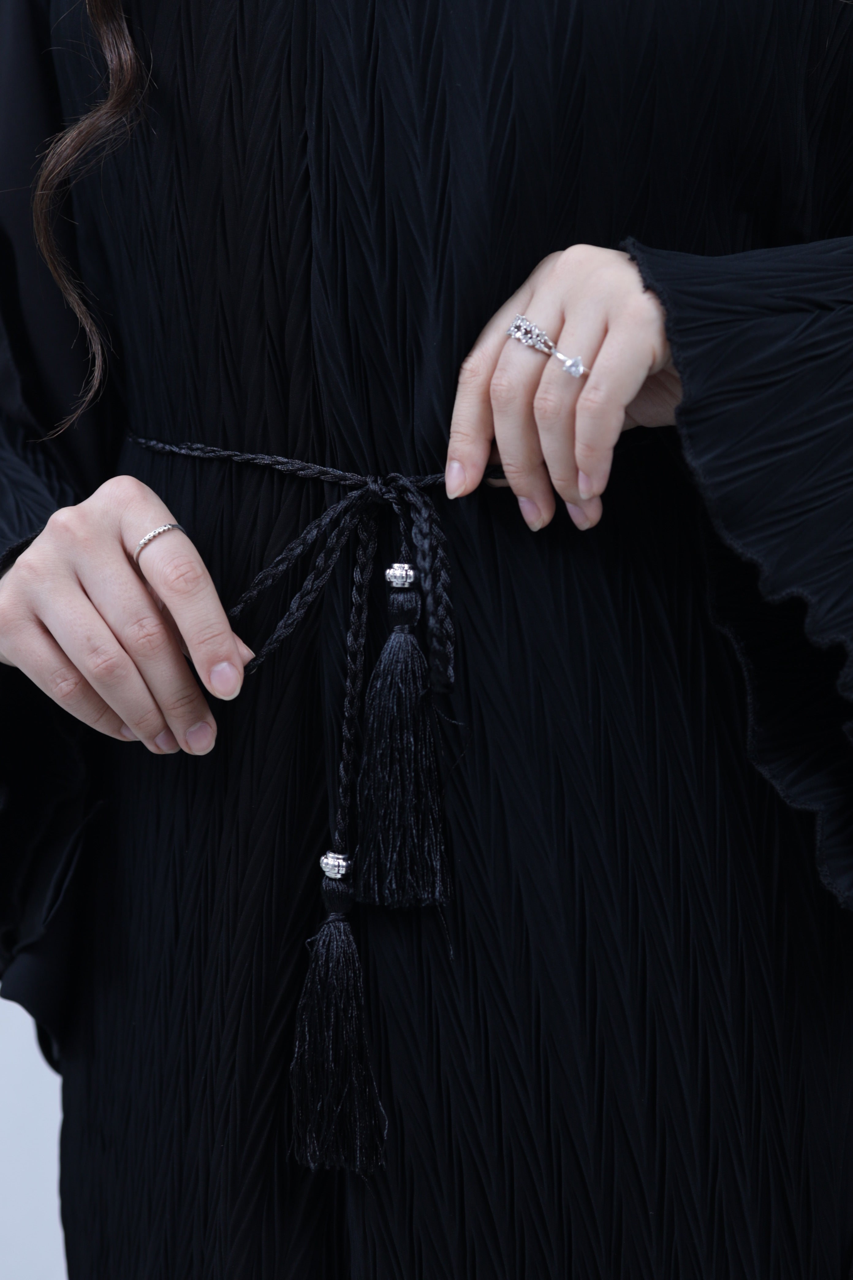 Pleated Dress - Black
