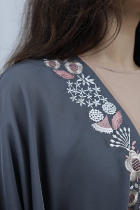 Butterfly Embrodery | Grey