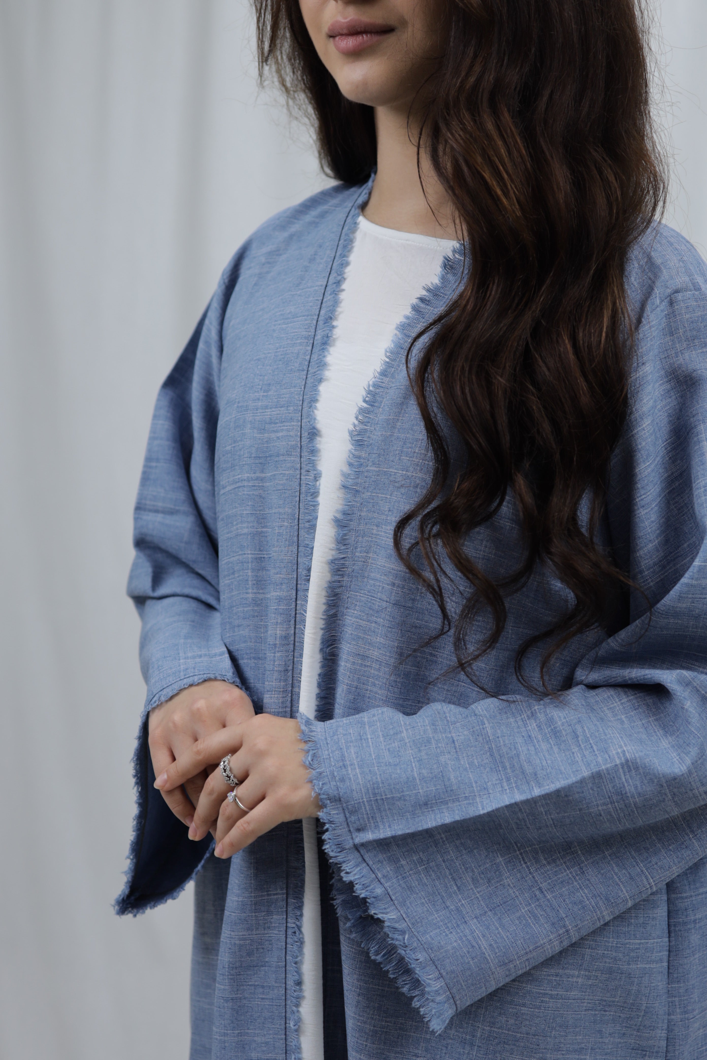Linen Kimono | Sky Blue
