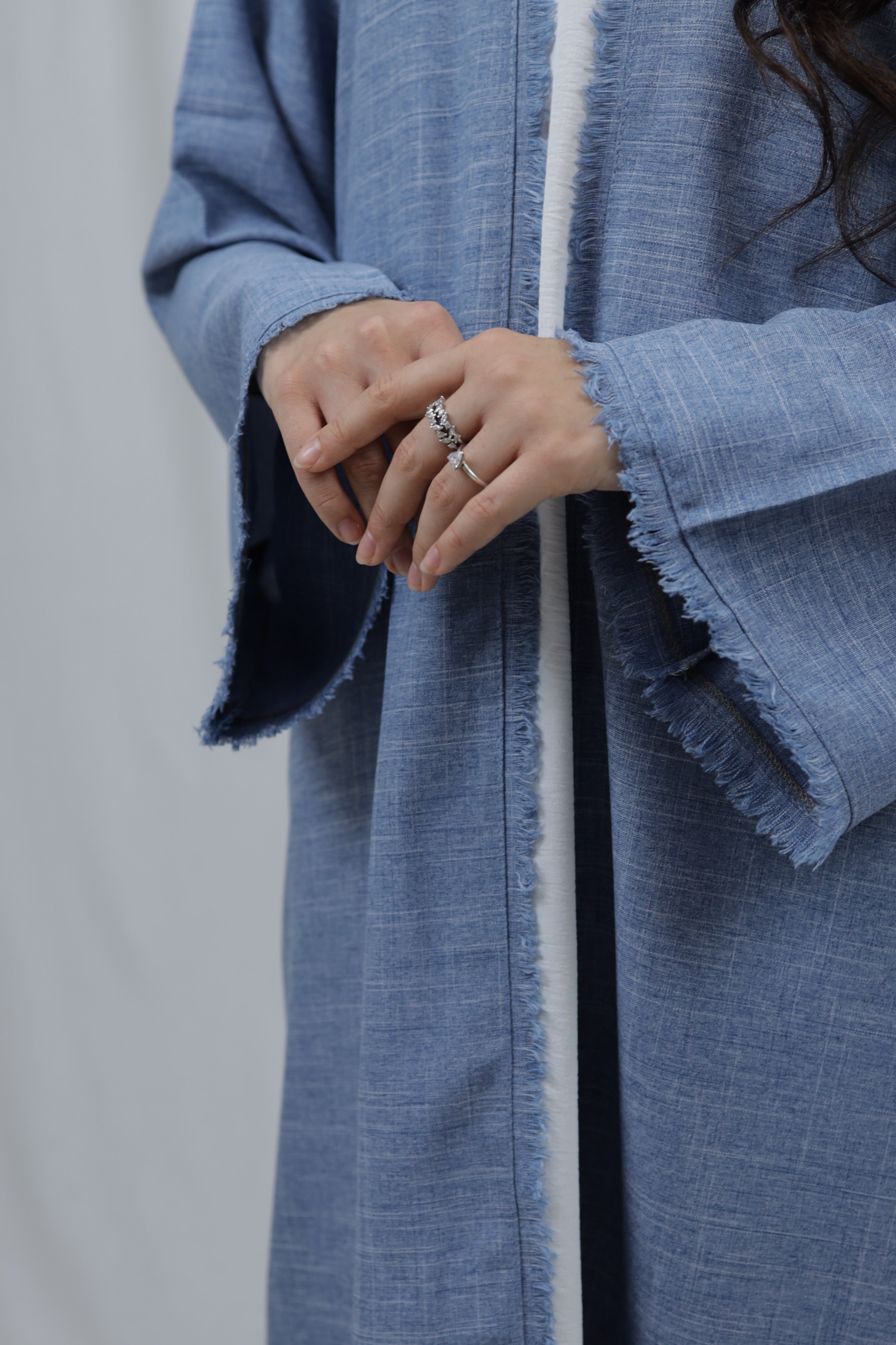 Linen Kimono | Sky Blue