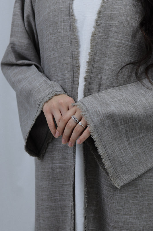 Linen Kimono | Light Brown