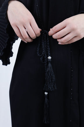 Black Sprinkle Abaya | Black