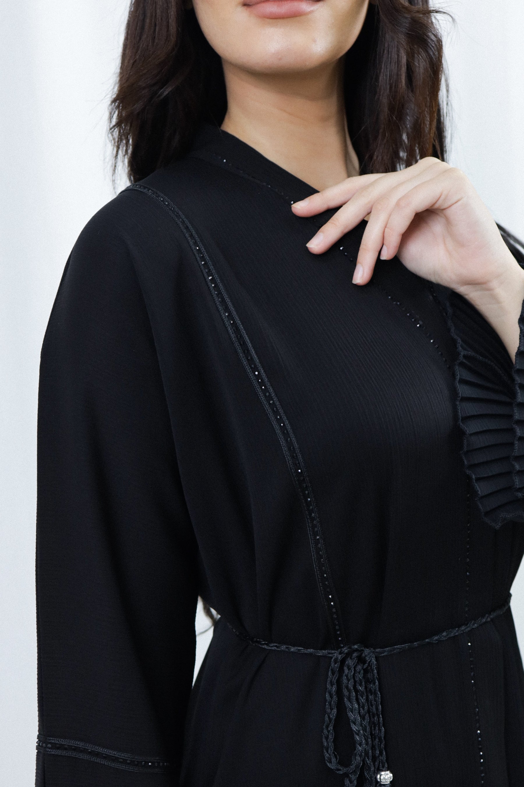 Black Sprinkle Abaya | Black