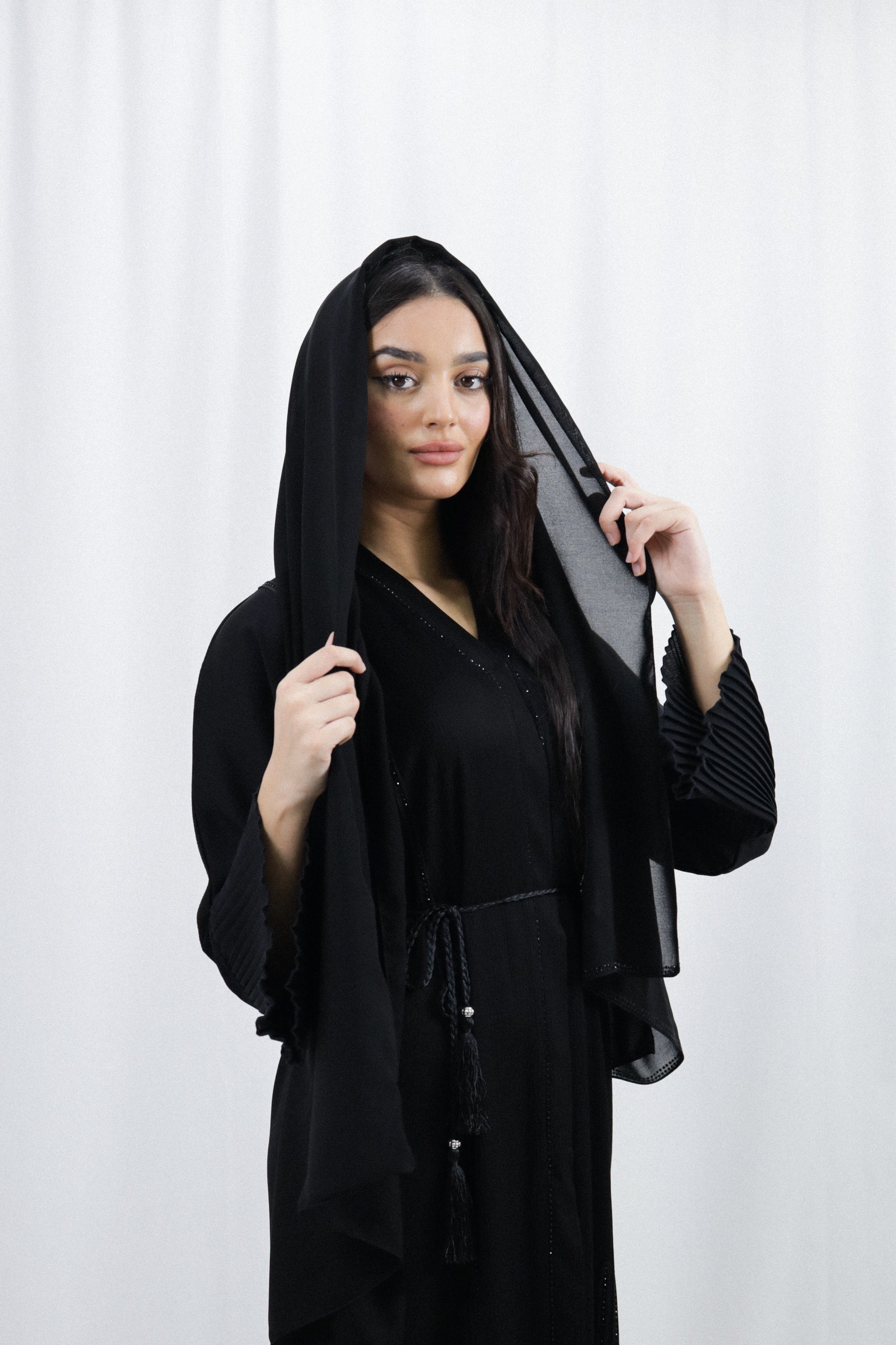 Black Sprinkle Abaya | Black