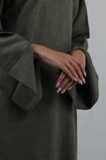 Charger l&#39;image dans la visionneuse de galerie, Linen Pocket Abaya | Forest
