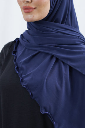 Ruffle Hijab | Royal Blue