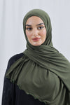 Ruffle Hijab | Forest
