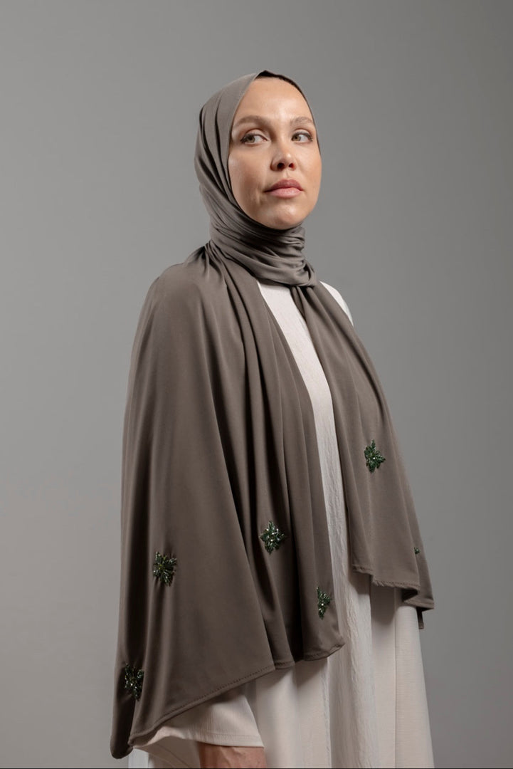 Premium Jersey Handmade Diamond 1 | Misty Taupe